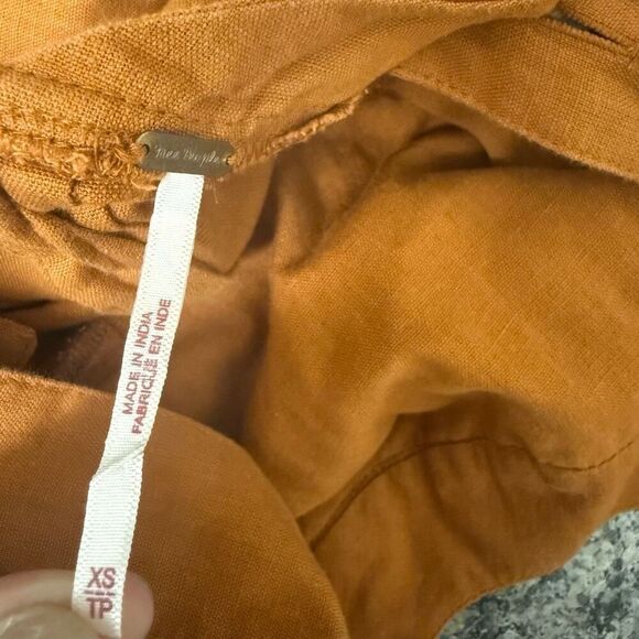 Free people Llara linen blend mini dress with pockets size XS - Picture 3 of 5